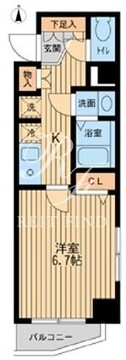 ドゥーエ東陽町 605 間取り図