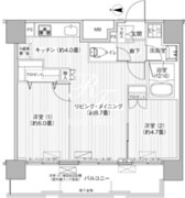 コスモグランス南品川 1303 間取り図