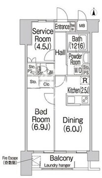 コンフォリア赤羽岩淵 707 間取り図