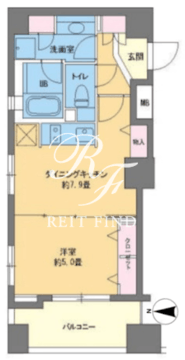 カスタリア高輪台 201 間取り図