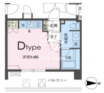 ガレリア東新宿 505 間取り図