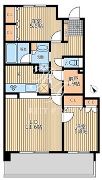 HF馬込レジデンス 206 間取り図