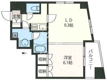 エスティメゾン浅草駒形 801 間取り図