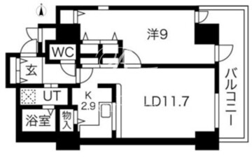 シティコート目黒 4-1111 間取り図