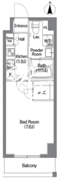 コンフォリア錦糸町DEUX 806 間取り図