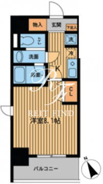 プライムアーバン門前仲町 1111 間取り図