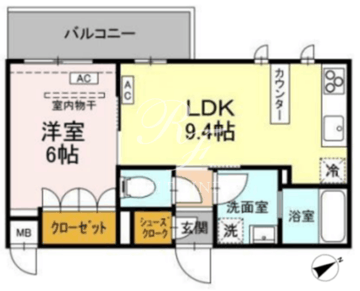 ロイジェントパークス西馬込 309 間取り図