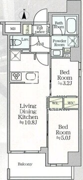 プロスタイルウェルス浅草アイル 201 間取り図