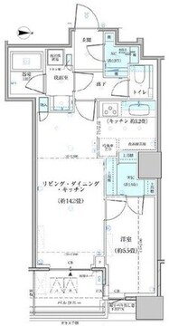 パークタワー勝どき S-1616 間取り図