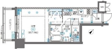 ズーム南麻布 702 間取り図