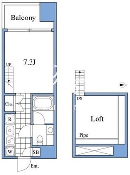 RIZ高輪 601 間取り図