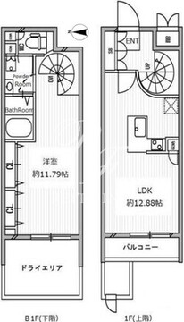 白金高輪レジデンス 102 間取り図