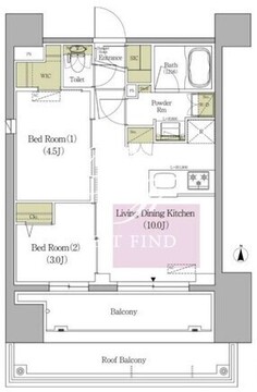 アーバネックス早稲田テラス 1204 間取り図