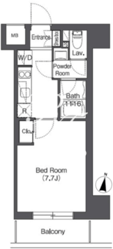 コンフォリア大島DEUX 502 間取り図