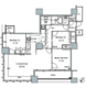 ザ東京タワーズミッドタワー 2409 間取り図