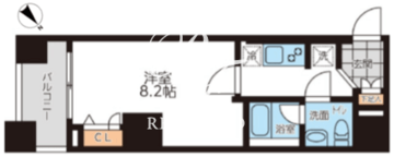 グランパセオ本駒込 502 間取り図