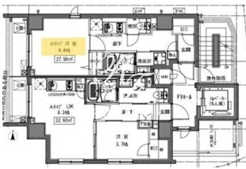 SHIBUYA HILLS 3-B 間取り図