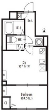 グランパセオ北新宿 301 間取り図