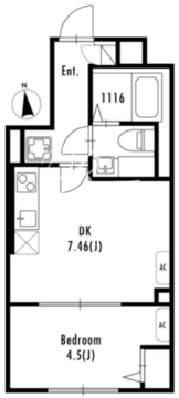 グランパセオ北新宿 401 間取り図