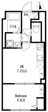 グランパセオ北新宿 303 間取り図