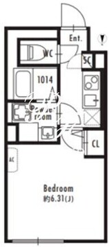 グランパセオ北新宿 304 間取り図