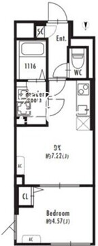 グランパセオ北新宿 306 間取り図