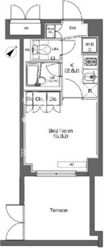 プラウドフラット学芸大学 101 間取り図