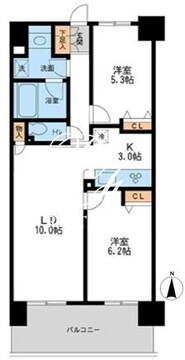 レジディア南千住 1004 間取り図