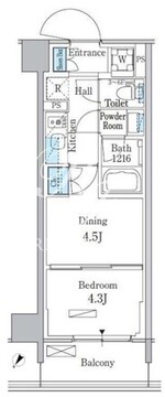 パークアクシス品川南大井パークフロント 602 間取り図