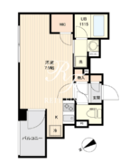 ライブカーサ門前仲町 303 間取り図 ?>