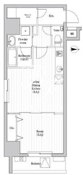 アーバンパーク三ノ輪2 1001 間取り図