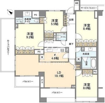 ランテンヌ四谷 409 間取り図