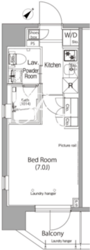 プラウドフラット巣鴨2 801 間取り図