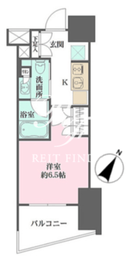 ザ・パークワンズ渋谷本町 406 間取り図