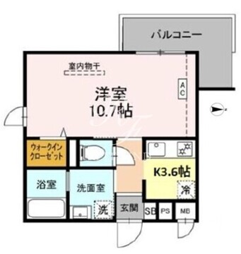 ロイジェントパークス西馬込 410 間取り図