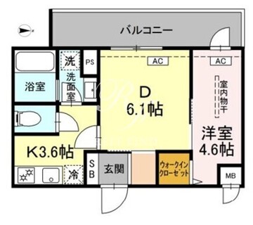 ロイジェントパークス西馬込 409 間取り図