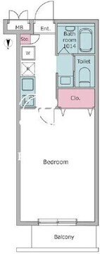 パークフラッツ西早稲田 1002 間取り図