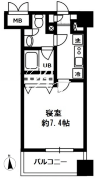 レジディア四谷三丁目 511 間取り図