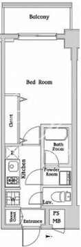 ハーモニーレジデンス西麻布 305 間取り図