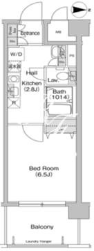 コンフォリア東品川 210 間取り図