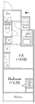 ルミークアン東陽町 202 間取り図