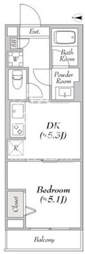 ルミークアン東陽町 305 間取り図