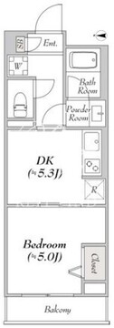 ルミークアン東陽町 206 間取り図