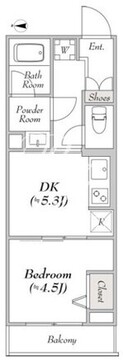 ルミークアン東陽町 208 間取り図