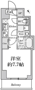 クレストコート志村坂上 1203 間取り図