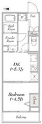 ルミークアン東陽町 408 間取り図