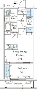 テラス杉並方南町 104 間取り図