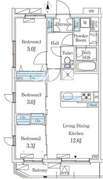 テラス杉並方南町 111 間取り図