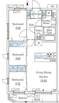 テラス杉並方南町 213 間取り図