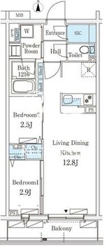 テラス杉並方南町 208 間取り図